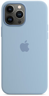 Apple Silicone Backcover MagSafe voor de Apple iPhone 13 Pro Max - Blue Fog Blauw