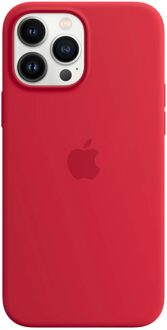 Apple Silicone Backcover MagSafe voor de Apple iPhone 13 Pro Max - (Product) Red Rood