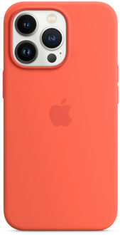 Apple Silicone Backcover MagSafe voor de Apple iPhone 13 Pro - Nectarine Oranje