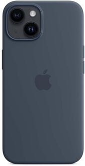 Apple Silicone Backcover MagSafe voor de Apple iPhone 14 - Blauw