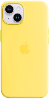 Apple Silicone Backcover MagSafe voor de Apple iPhone 14 - Canary Yellow Geel