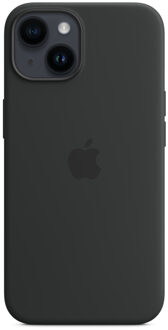 Apple Silicone Backcover MagSafe voor de Apple iPhone 14 - Midnight Zwart