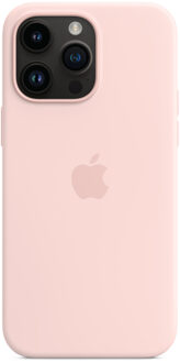 Apple Silicone Backcover MagSafe voor de Apple iPhone 14 Pro Max - Chalk Pink Roze