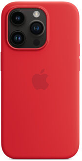 Apple Silicone Backcover MagSafe voor de Apple iPhone 14 Pro - Rood