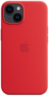 Apple Silicone Backcover MagSafe voor de Apple iPhone 14 - Rood