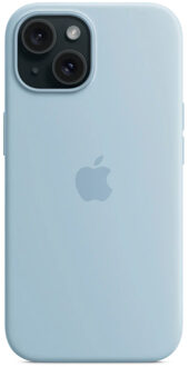 Apple Silicone Backcover MagSafe voor de Apple iPhone 15 - Lichtblauw