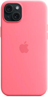 Apple Silicone Backcover MagSafe voor de Apple iPhone 15 Plus - Roze