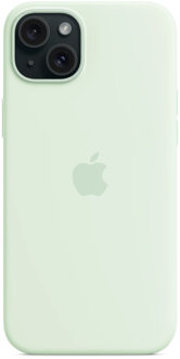 Apple Silicone Backcover MagSafe voor de Apple iPhone 15 Plus - Soft Mint Mintgroen