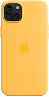 Apple Silicone Backcover MagSafe voor de Apple iPhone 15 Plus - Sunshine Geel