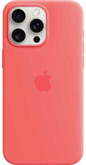 Apple Silicone Backcover MagSafe voor de Apple iPhone 15 Pro Max - Guava Roze