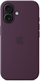 Apple Silicone Backcover MagSafe voor de Apple iPhone 16 - Plum Paars