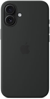 Apple Silicone Backcover MagSafe voor de Apple iPhone 16 Plus - Black Zwart