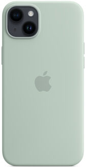 Apple Silicone Backcover MagSafe voor de iPhone 14 Plus - Succulent Lichtgroen