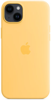 Apple Silicone Backcover MagSafe voor de iPhone 14 Plus - Sunglow Geel