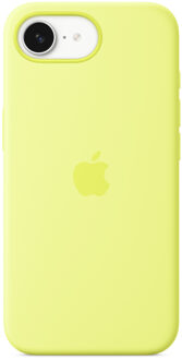 Apple Silicone Backcover voor de Apple iPhone 16e - Neon Yellow Geel