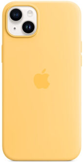 Apple Silicone MagSafe Case iPhone 14 Plus Sunglow Geel