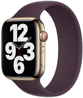 Apple Siliconen solobandje voor de Apple Watch | 38/40/41/42 mm - Maat 1 - Dark Cherry Donkerrood - 42 mm
