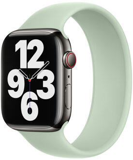 Apple Siliconen solobandje voor de Apple Watch | 38/40/41/42 mm - Maat 1 - Mineral Green Groen - 42 mm