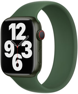 Apple Siliconen solobandje voor de Apple Watch | 38/40/41/42 mm - Maat 3 - Clover Groen - 42 mm