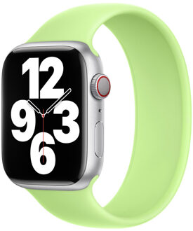 Apple Siliconen solobandje voor de Apple Watch | 38/40/41/42 mm - Maat 3 - Sprout Green Groen - 42 mm