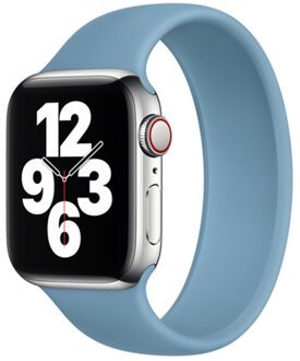 Apple Siliconen solobandje voor de Apple Watch | 38/40/41/42 mm - Maat 8 - Northern Blue Blauw - 42 mm