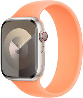 Apple Siliconen solobandje voor de Apple Watch | 38/40/41/42 mm - Maat 8 - Orange Sorbet Oranje - 42 mm