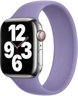 Apple Siliconen solobandje voor de Apple Watch | 44/45/46/49 mm - Maat 10 - English Lavender Lila - 49 mm