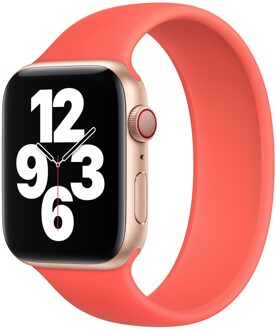 Apple Siliconen solobandje voor de Apple Watch | 44/45/46/49 mm - Maat 10 - Pink Citrus Roze - 49 mm