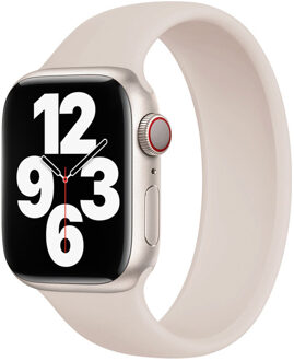 Apple Siliconen solobandje voor de Apple Watch | 44/45/46/49 mm - Maat 10 - Starlight Sterrenlicht - 49 mm