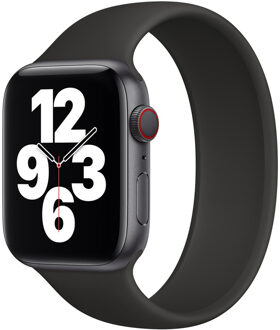 Apple Siliconen solobandje voor de Apple Watch | 44/45/46/49 mm - Maat 12 - Zwart - 49 mm