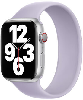 Apple Siliconen solobandje voor de Apple Watch | 44/45/46/49 mm - Maat 3 - Purple Fog Paars - 49 mm