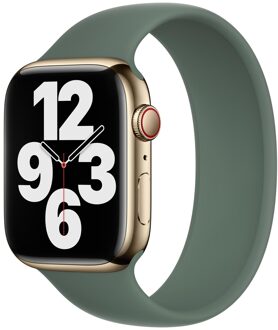 Apple Siliconen solobandje voor de Apple Watch | 44/45/46/49 mm - Maat 4 - Eucalyptus Groen - 49 mm