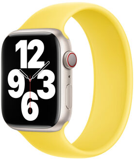 Apple Siliconen solobandje voor de Apple Watch | 44/45/46/49 mm - Maat 7 - Canary Yellow Geel - 49 mm