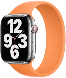 Apple Siliconen solobandje voor de Apple Watch | 44/45/46/49 mm - Maat 7 - Marigold Geel - 49 mm