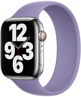 Apple Siliconen solobandje voor de Apple Watch | 44/45/46/49 mm - Maat 9 - English Lavender Lila - 49 mm