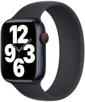 Apple Siliconen solobandje voor de Apple Watch | 44/45/46/49 mm - Maat 9 - Midnight Donkerblauw - 49 mm