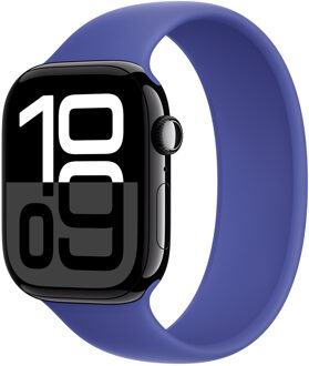 Apple Siliconen solobandje voor de Apple Watch Series 1 - 9 / SE (38/40/41 mm) - Maat 6 - Ultramarine Paars - 41 mm