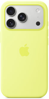Apple Siliconenhoesje met MagSafe voor de Apple iPhone 17 Pro Max - Neon Yellow Geel