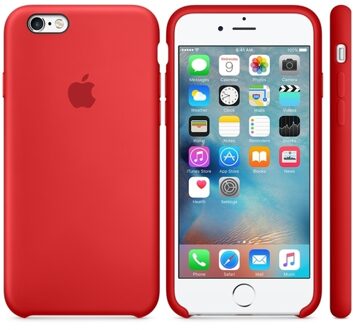 Apple Siliconenhoesje voor iPhone 6s Rood