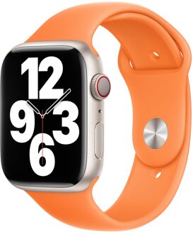 Apple Sport Band voor de Apple Watch | 44/45/46/49 mm - Bright Orange Oranje - 49 mm