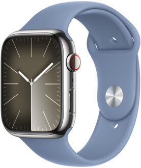 Apple Sport Band voor de Apple Watch | 44/45/46/49 mm - Maat M/L - Winter Blue Blauw - 49 mm