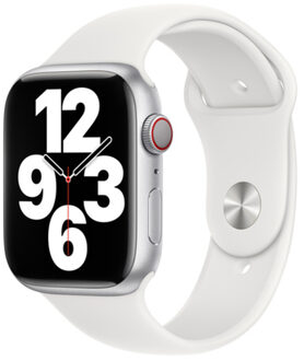 Apple Sport Band voor de Apple Watch | 44/45/46/49 mm - White Wit - 49 mm
