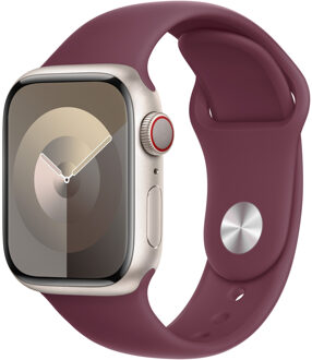 Apple Sport Band voor de Apple Watch Series 1-9 / SE - 38/40/41 mm - Maat M/L - Mulberry Donkerrood - 41 mm