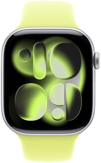 Apple Sport Band voor de Apple Watch Series 1 - 9 / SE (38/40/41 mm) - Maat M/L - Neon Yellow Geel - 41 mm