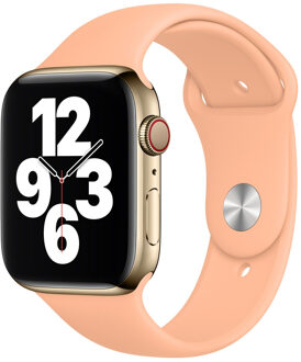 Apple Sport Band voor de Apple Watch Series 1 t/m 10 / SE / Ultra (2) (44/45/46/49 mm) - Cantaloupe Oranje - 49 mm