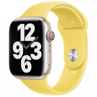 Apple Sport Band voor de Apple Watch Series 1 t/m 11 / SE / Ultra (44/45/46/49 mm) - Lemon Zest Geel - 49 mm