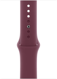 Apple Sport Band voor de Apple Watch Series 1 t/m 11 / SE / Ultra (44/45/46/49 mm) - Maat M/L - Mulberry Donkerrood - 49 mm