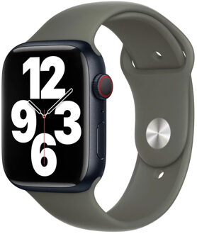 Apple Sport Band voor de Apple Watch Series 1 t/m 11 / SE / Ultra (44/45/46/49 mm) - Olive Groen - 49 mm