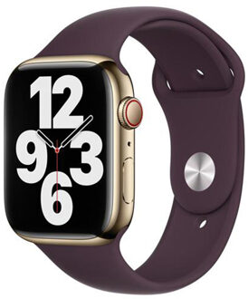 Apple Sport Band voor de Apple Watch Series 1 t/m 9 / SE (38/40/41 mm) | Series 10 / 11 (42 mm) - Dark Cherry Paars - 41 mm