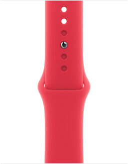 Apple Sport Band voor de Apple Watch Series 1 t/m 9 / SE (38/40/41 mm) | Series 10 / 11 (42 mm) - Maat M/L - (Product) Red Rood - 41 mm